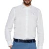 Koszula biała Tommy Hilfiger Slim Fit męska logo